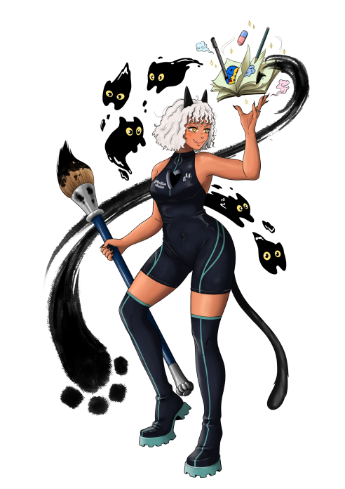 Leone_mouton.noire
Un mélange de mon univers et celui de maliki. Mon moi dans son monde peut-être. 
Mots-clés: Chat noir