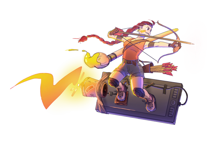 "Artistes !... Rassemblement..."
Parce que l'art n'a pas besoin de gagner du temps pour être vivant et authentique.
Support : Clip Studio Paint (PS: C'est un autoportrait. Ce n'est pas une inspiration de Rumi dans KPDH. J'précise... On sait jamais...)
