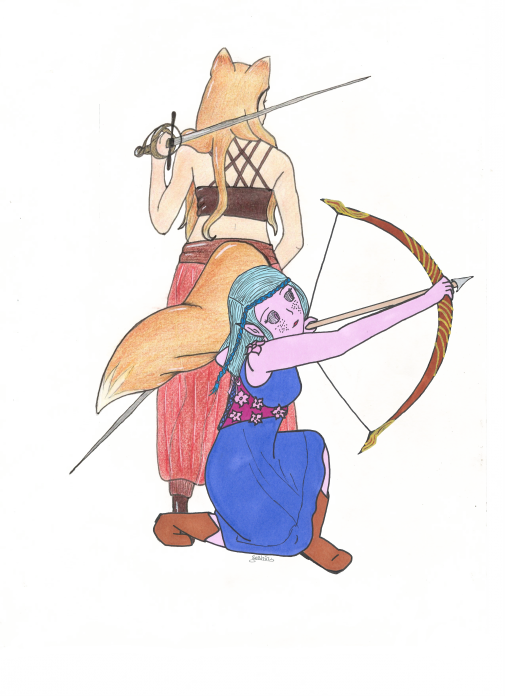 Kaliana et Emy par Seshiru et Emy_crayonne
À deux, on reste plus fortes ! Collaboration entre deux soeurs pour participer et devenir encore pus forts, plus nombreux !
Mots-clés: Kaliana et Emy, Collaboration Seshiru et Emy_crayonne