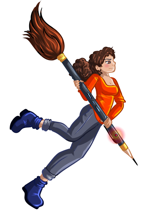 Ma Erhena qui se bat farouchement contre le monstre IA (qui sera montrer dans le 2e fichier) 
Mots-clés: IA;Erhena;artists United