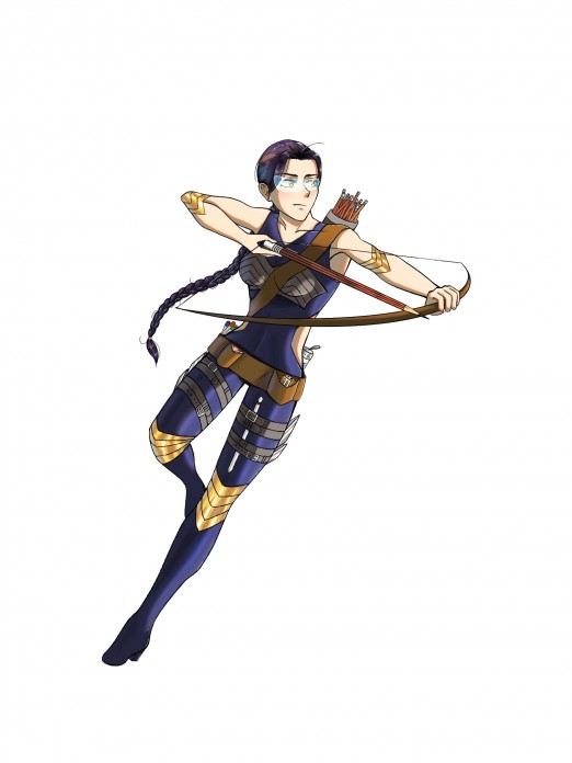 Voici ma participation, prête au combat ! Côté human bien évidemment
