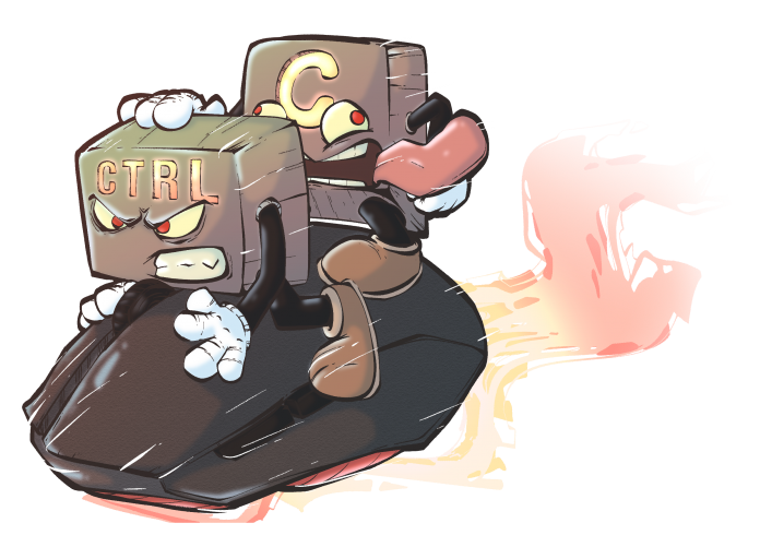 Les frères copy
Les frères copy débarquent pour affronter les artistes !
Mots-clés: Raccourcis;clavier;ctrl+C