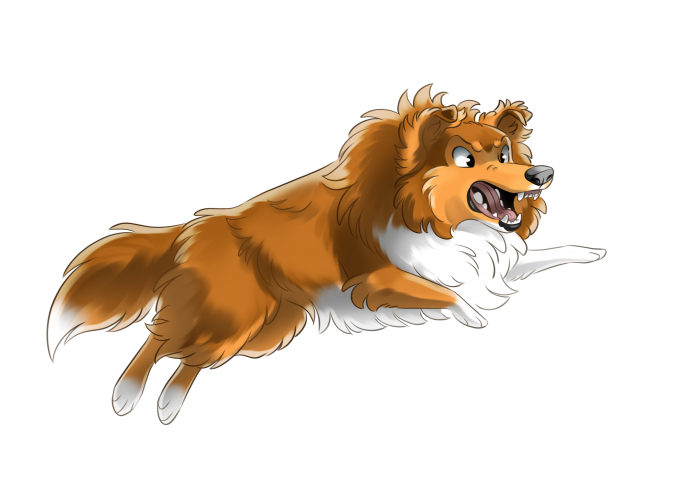 Participation Ion-ion Créations
Une attaque morsure de Shady la Shetland contre les méchants robots !
