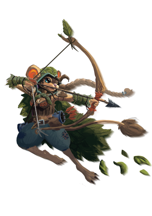 Moussy Maliki Artiste
Salut les artistes :)

Voici mon OC Moussy la gerbille intrépide :P
Je l'ai représenté dans sa tenue faite de matériaux de récupération et sa cape en feuille.
Elle bondie en arrière pour décocher sa meilleur flèche dans la face de l'IA qui lui fait face.
J'espère que ce perso plaira autant que j'ai pris de plaisir a le dessiner :)
Mots-clés: Moussy;Artiste