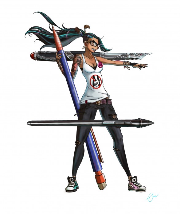 Artiste combattant les IA. Insta:lejon_draw 
