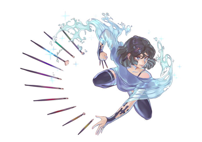 patience
ma partie pour une collab avec tiphaine yushumi  passion & patience, les deux dessins pourront s'imbriquer l'un avec l'autre
