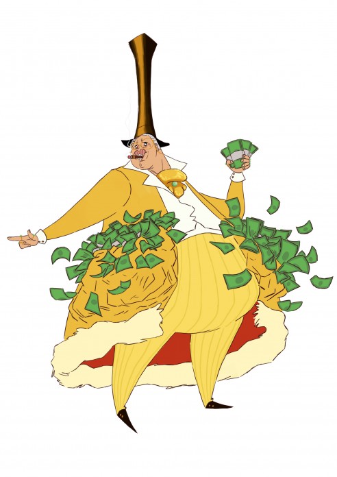 AI, capitalisme
Illustration pour la partie IA. Représentation du capitalisme qui ne pense qu'a économiser du bugdet
