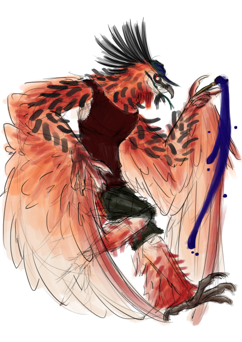 Vulty côté artistes
Un drôle de gypaète s'est rejoint au combat !!
