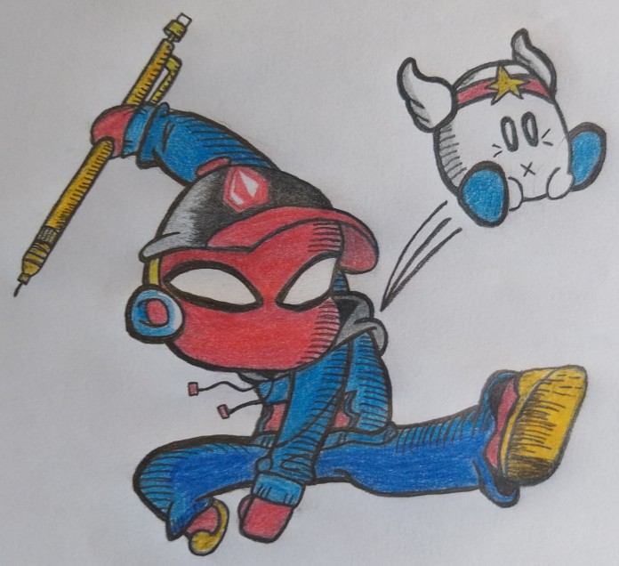 Spider boy join the fight
"Quoi un affrontements contre l'armée IA, et vous avez besoin de mon, pas de soucis jamais je ne manquerai ce genre d'événements!
