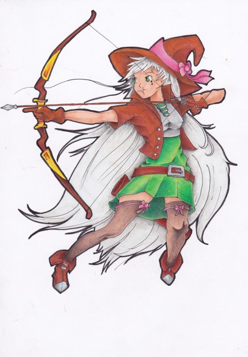 Delila défendant le Refuge
Personnage issue de mon univers de fantasy. Elle est une semi-elfe, elle pratique une magie curative et à créé un refuge pour les personnes qui on subit la guerre.
Mots-clés: fantasy;elfe;femme