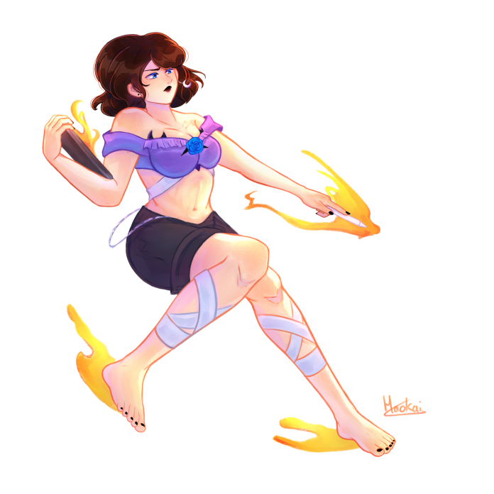 Fresque - Haokai
Mon Oc qui attaque dans les airs
Mots-clés: maliki, fresque, combat, magie