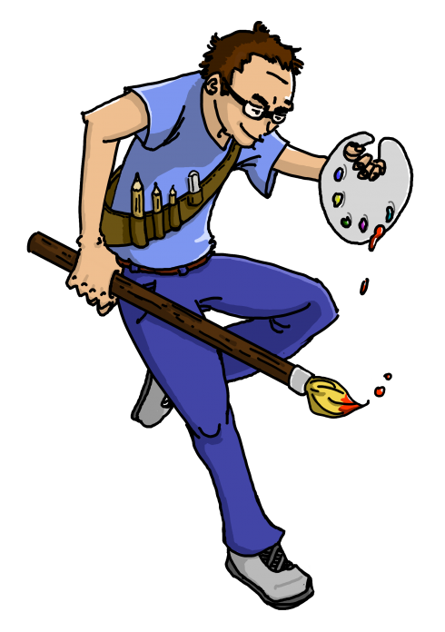 Galerie_maliki
Olichan ressort ses crayons et pinceaux qu'il avait délaissés pour lutter contre les IA!
