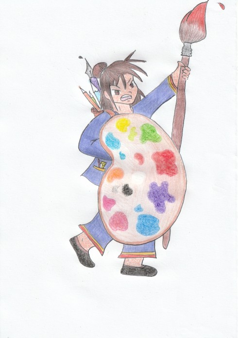 Le Paladin au pinceau
Tous à nos pinceaux !!!
